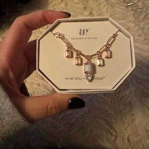 Rose Gold Necklace with Charms